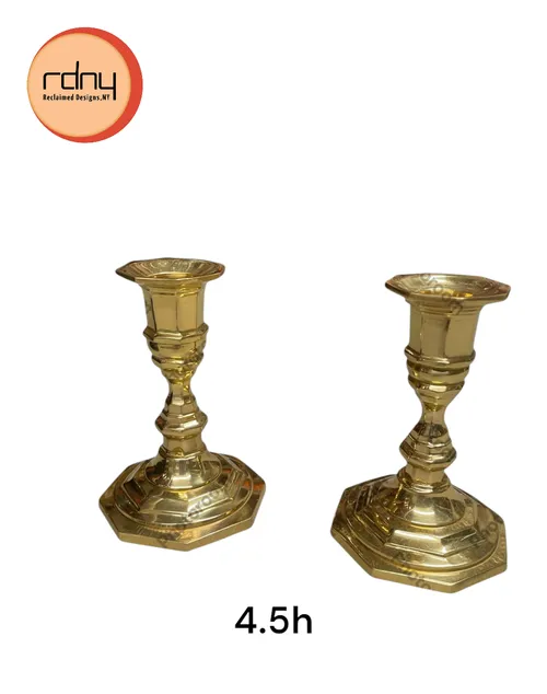 pair brass candle sticks