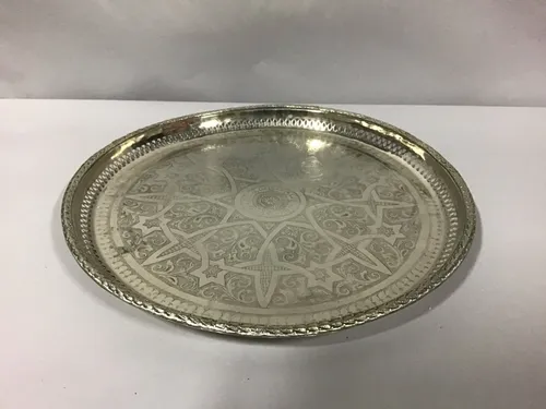 vintage morrocan silver tray 21