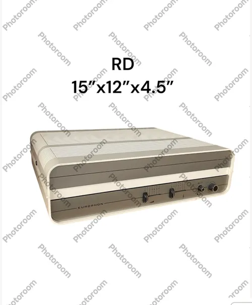 vintage giradischi radio europhone record player 15 x12x4.5