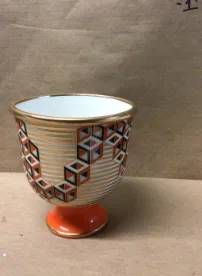 Versaille puzzle vase orange Jonathan Adler