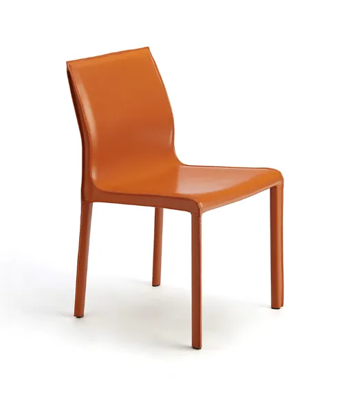 Italian leather chairs GIno /lillian august 