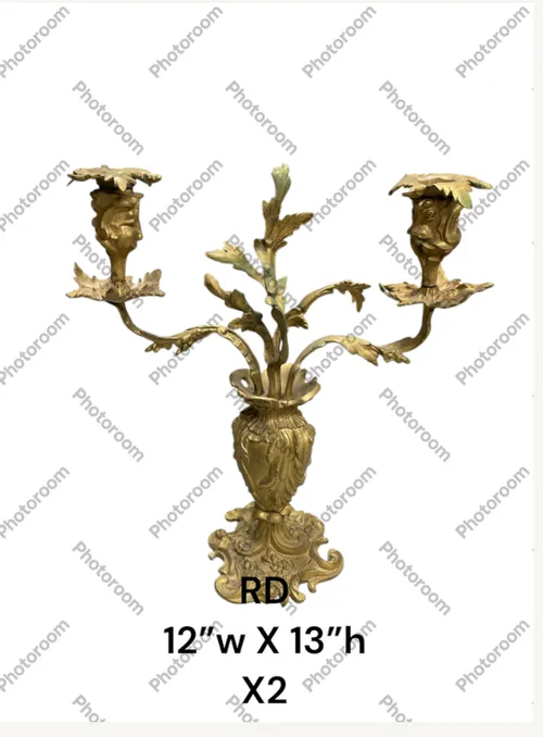 barroco candleabra for 2 12x13H