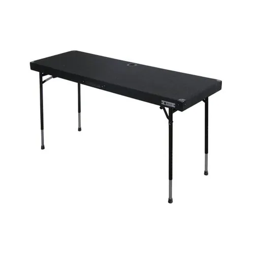 carpeted dj table black folding