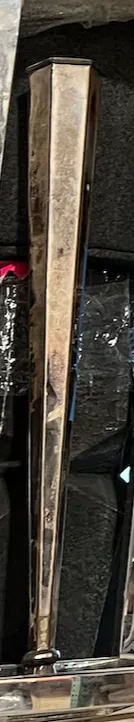 vase tall silver plated vase 9x7.5x29