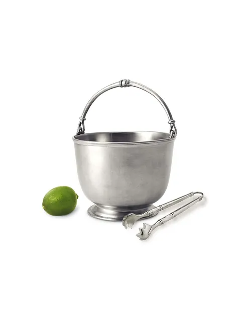 match bar ice bucket pewter