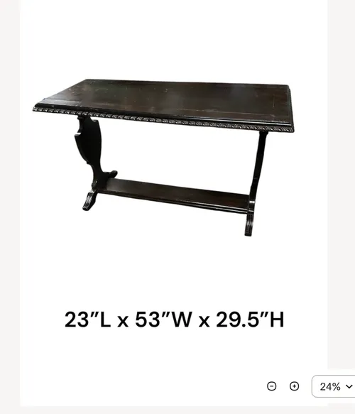 dark wood console