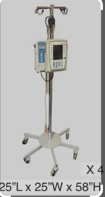 Alaris pump system with IV stand