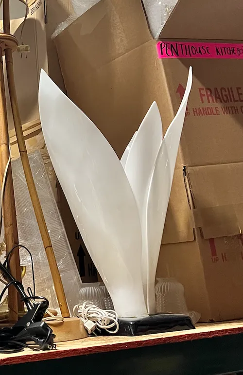 rougier lamp petal lamp white acrylic
