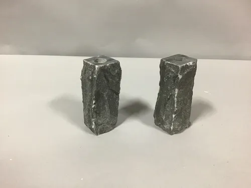 grey stone candlestick holders  for taper