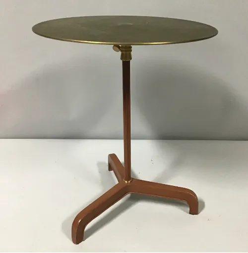 brass side table  16x20