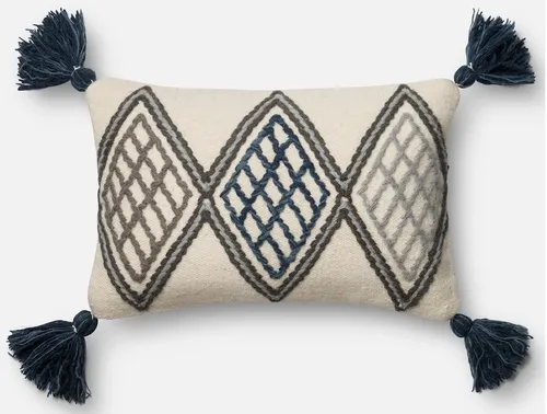 Blue / Ivory Pillow Cover