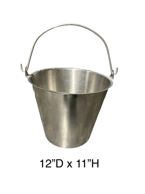 Stainless bucket organ kick bucket 12 x11