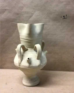 white earthenware water jug mediterranean 