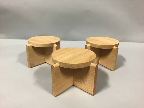 tall wood table pedestals wood round 