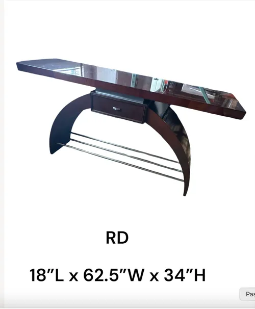 art deco rosewood console table 1930s 