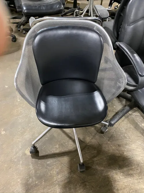 mesh back leather office chair b& b italia B&B Italia Maxalto Swivel Desk Chair by Antonio Citterio 