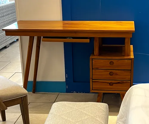 small teak desk 