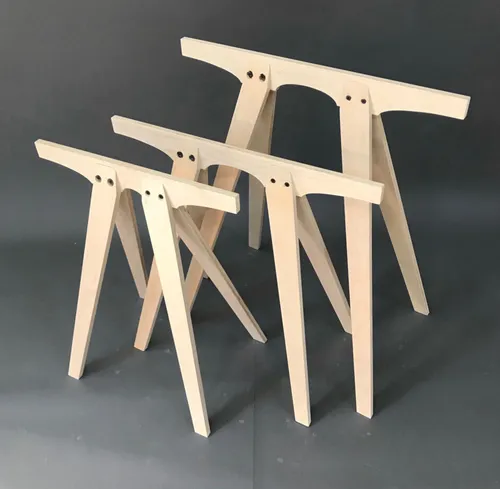 wooden saw horses