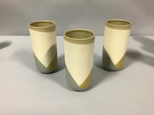  dipped cylinder vases 
