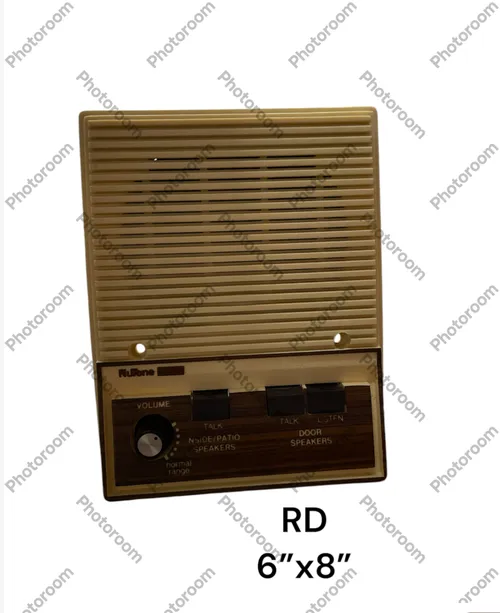 vintage nutone call button creme ans wood grain