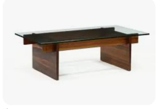 danish mod rosewood side table glass top 