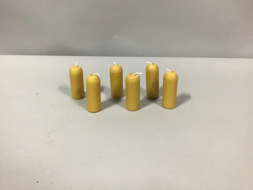 beeswax candles small 6x