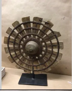 wood wind mill sculpture 22