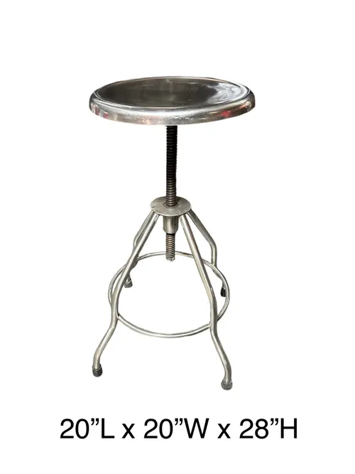 Vintage Steel adjustable stool