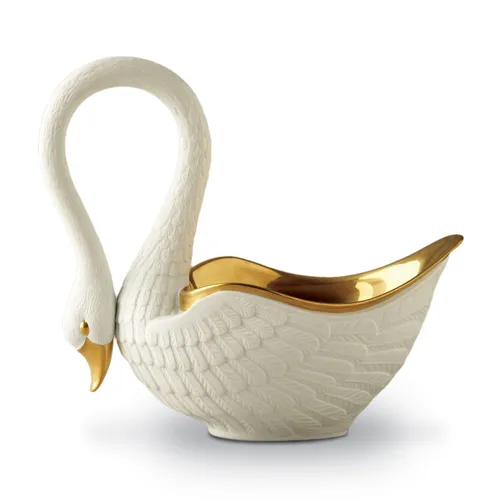 L'Objet White Swan Bowl, Large 13x6x13h?