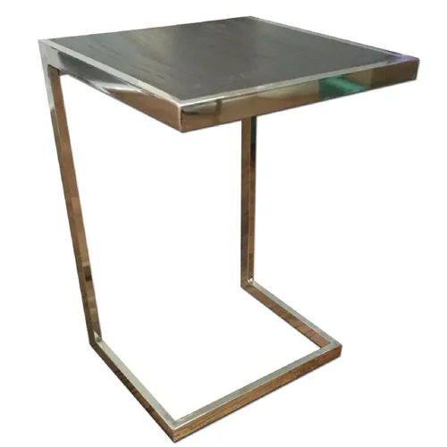 side table espresso chrome westelm