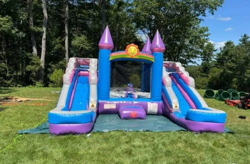 Bounce House and Double Slide Combo