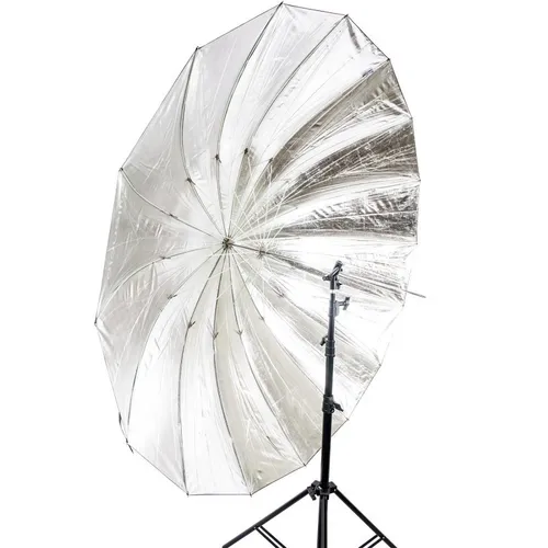 Alanelli Parabolic 5' Umbrella (Silver)