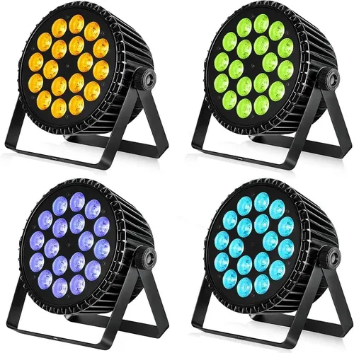 Betopper LPC1818 Upgraded 18x18W Lime Amber UV + RGB LED PAR Light
