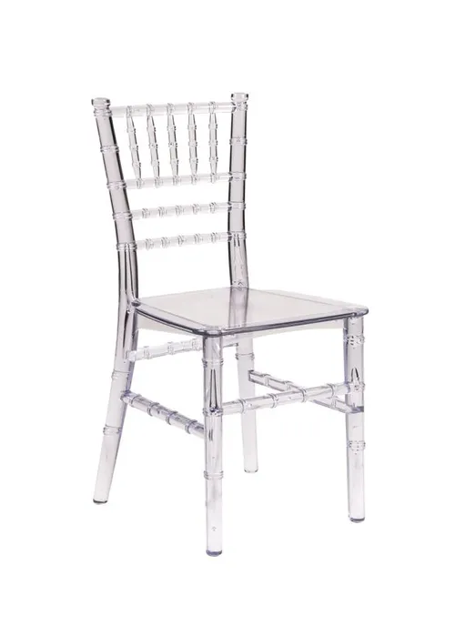 Clear  glass chiwari chairs