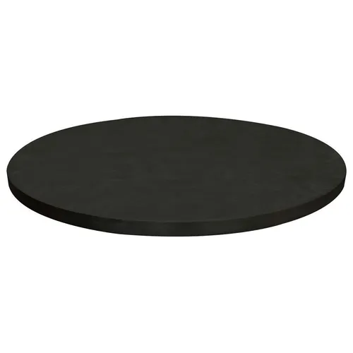 Round table cover black 