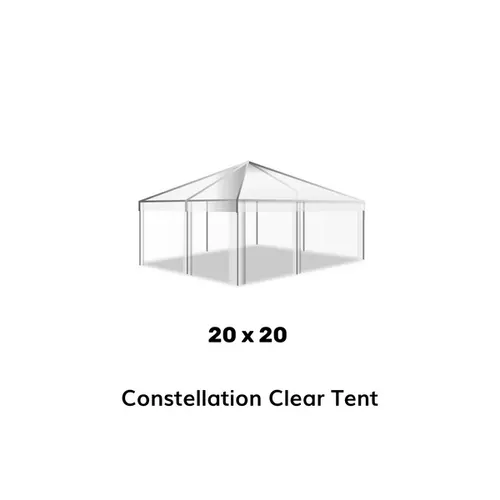 20x20 marquee clear top tent ( sky light )