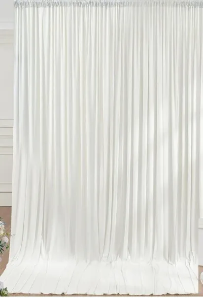 Ivory Wrinkle-free backdrop curtain