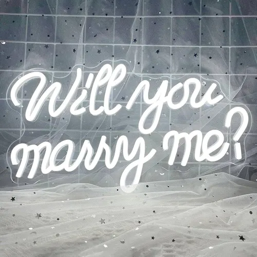 Will You Mary Me Neon sign