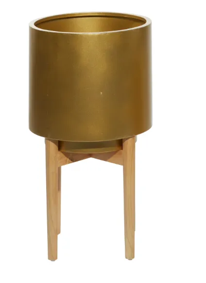 Gold Metal Planter 