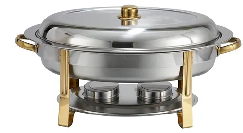 Stainless Steel round Chaffer Dishes 6QT