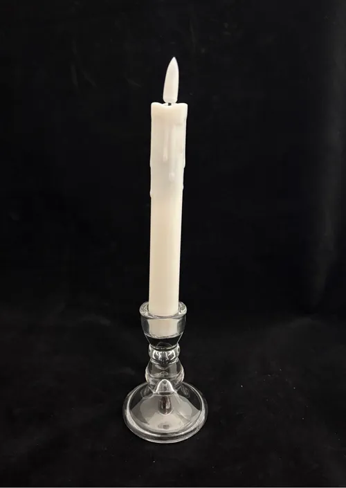 White Taper LED Candle 7 inch (Set of 6)