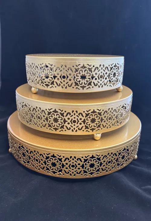 Muted Gold Cake Stand 4