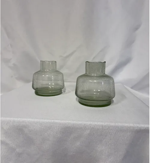 Teal Vase Set of 2