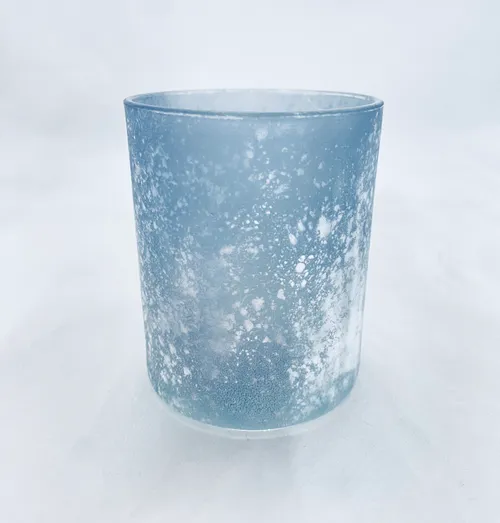 Frosted Blue Votive 