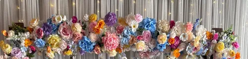 Cottage Premade Floral Arch Garland 6 ft Premium