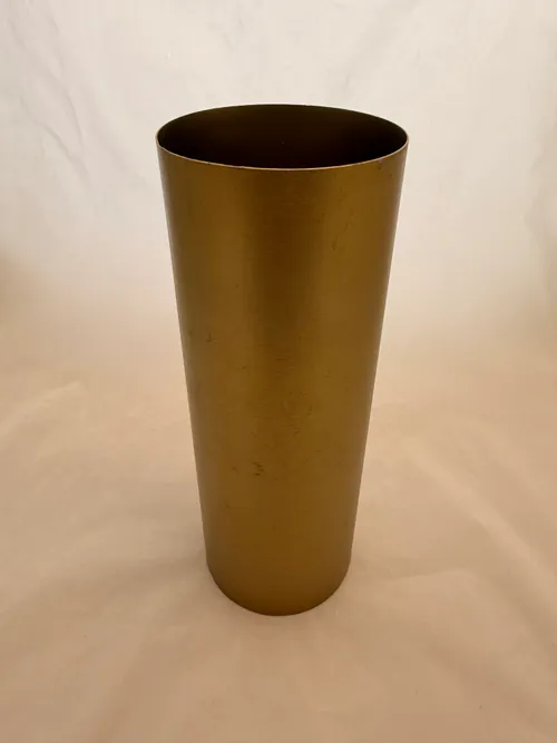 10.5 Inch Gold Vase