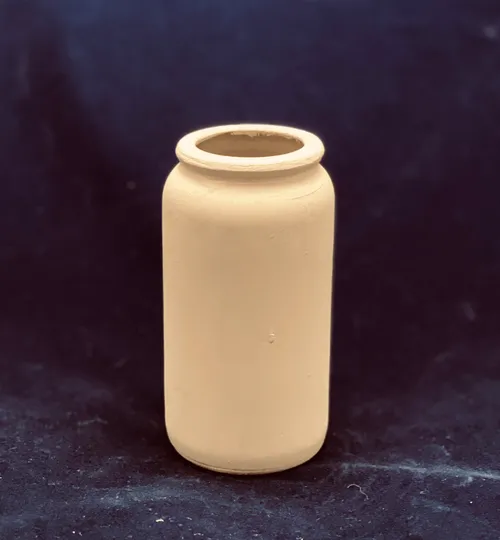 Beige Bud Vase—Painted 