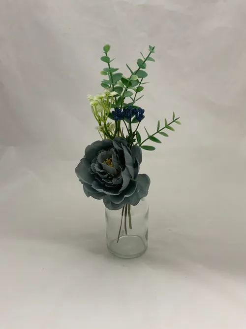 Blue Premade Floral Medium Vase 5