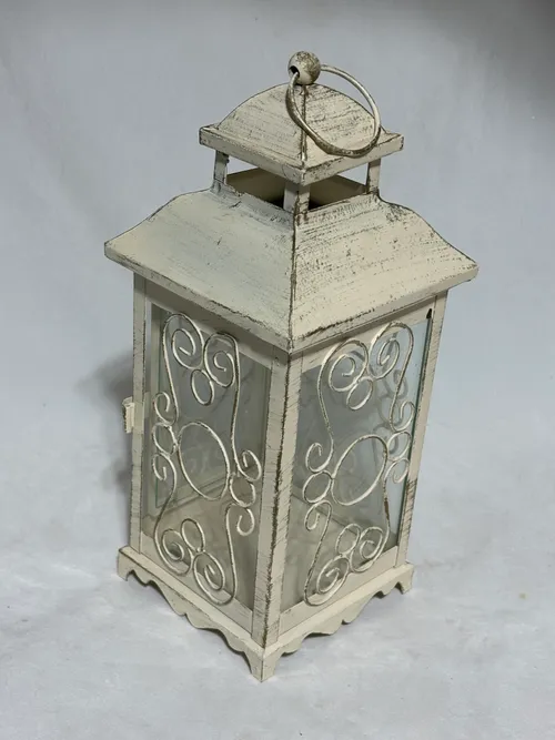 Cream Ornate Lantern