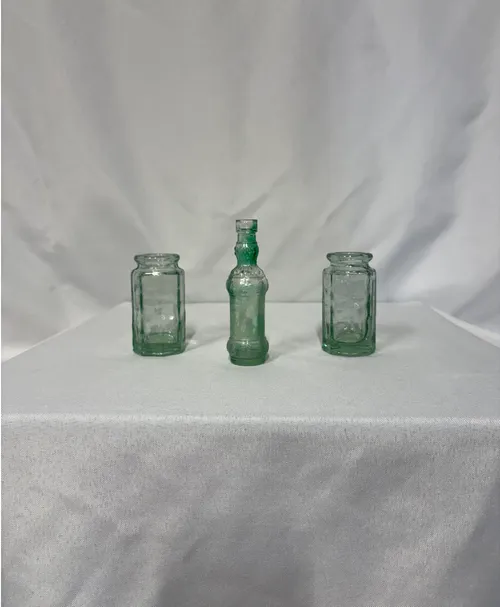 Mini Teal Bud Vases (Set of 3)